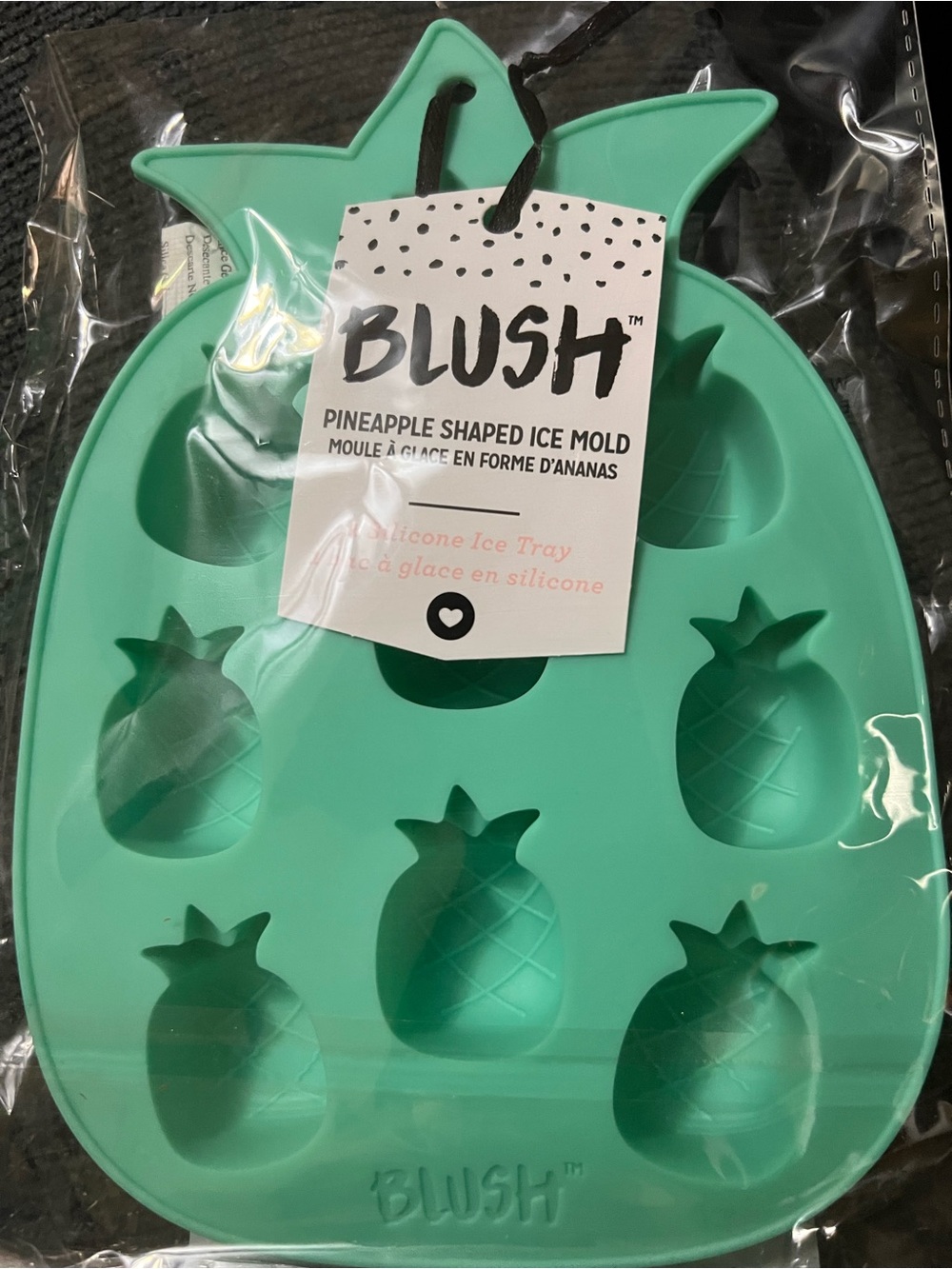 Blush Teal Pineapple Silicone Ice Tray Mold